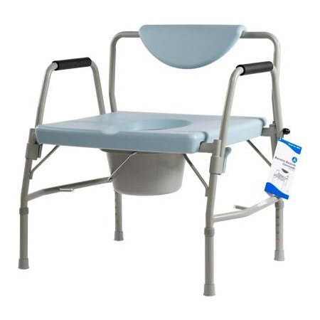 Dynarex Dynarex Bariatric Drop Arm Bedside Commode Seat 10375